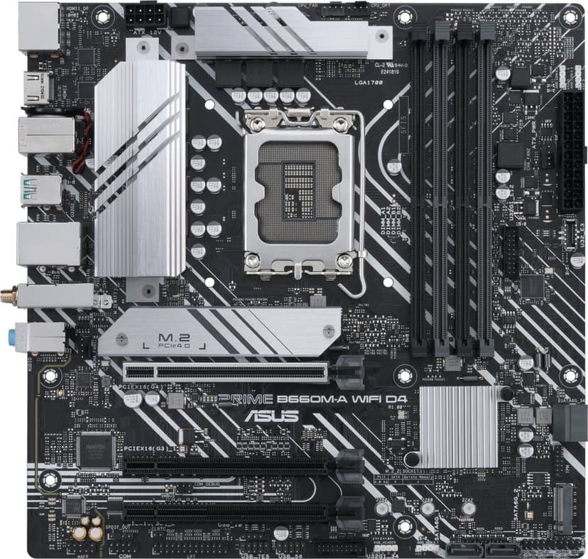 ASUS Prime B660m-a Wifi D4 Ddr4 S-1700 Matx Mikro ATX Hovedkort