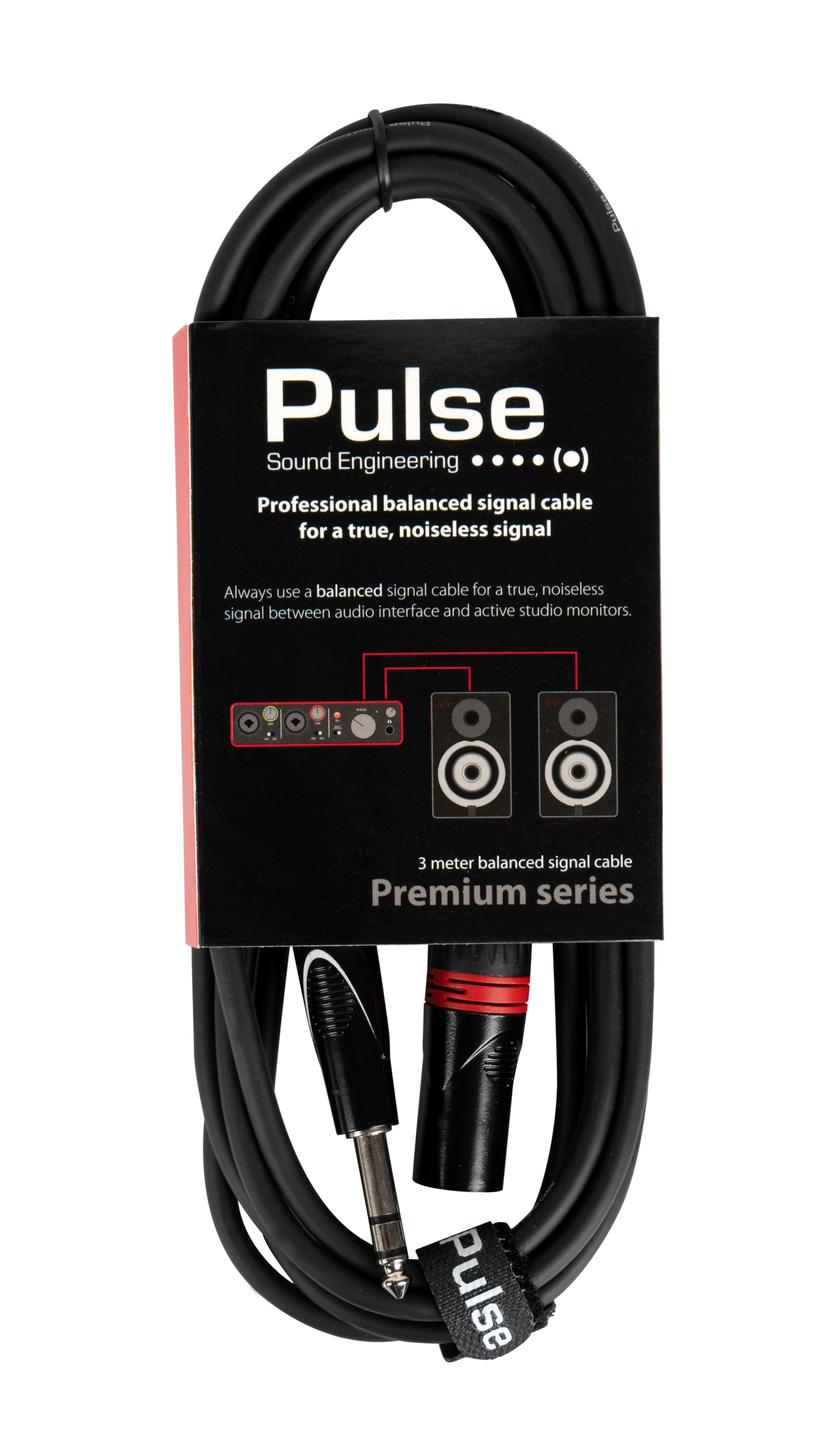 Pulse Sound Balanced Signal Cable 6,3MM - XLRM 3M