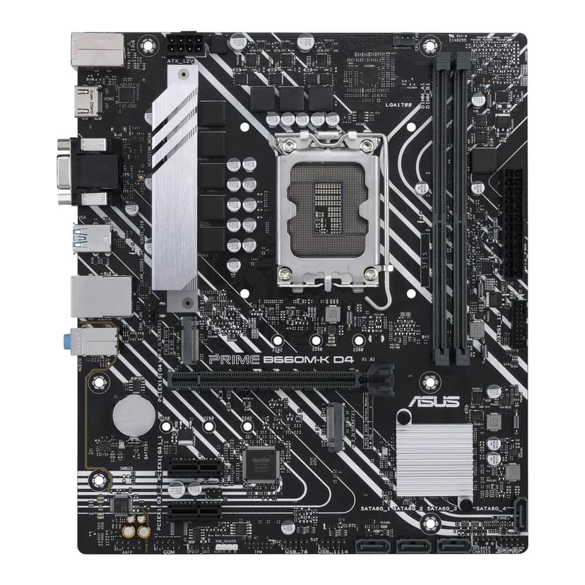 ASUS PRIME B660M-K D4 Micro ATX Moderkort