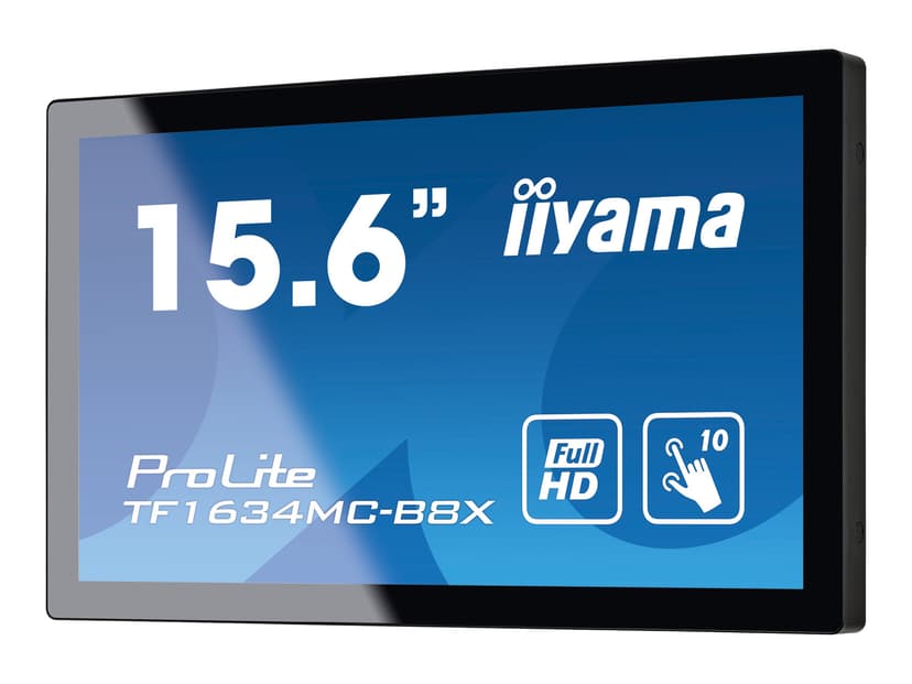 iiyama ProLite TF1634MC-B8X 15.6" Touch Open Frame FHD IPS 16:9 15.6" 1920 x 1080pixels 16:9 IPS