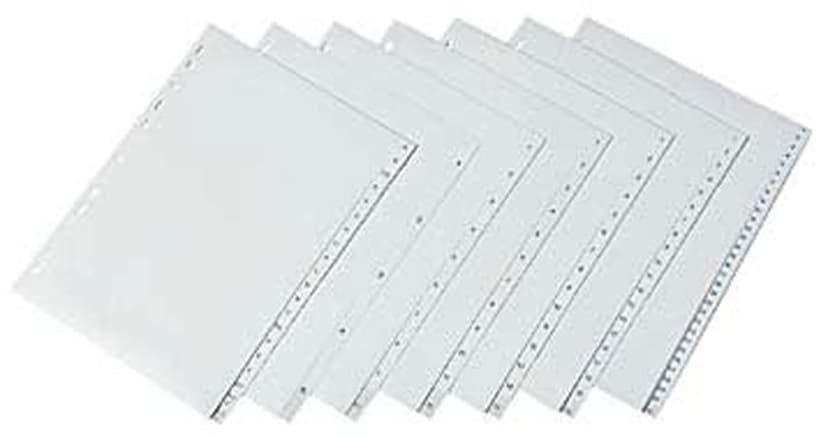 SPG Plastic Index A5 A-Ö White 10-Pack