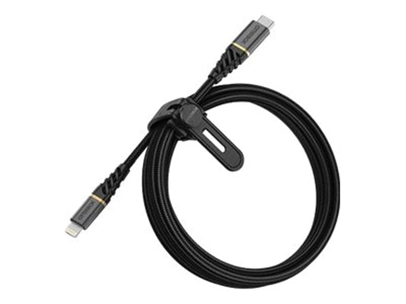 Otterbox Premium USB-C to Lightning cable 2m Musta