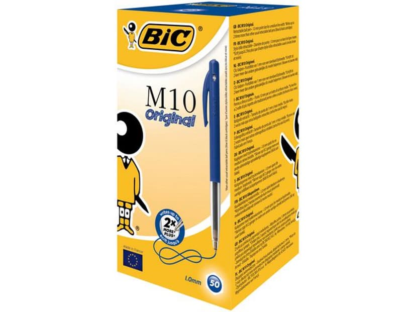 BIC Clic Kuulakärkikynä M10 Sininen 50-Pack