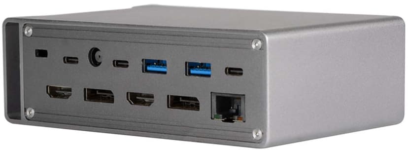 Prokord Workplace Alu Dockningsstation Displaylink 4K Torn USB-C Portreplikator