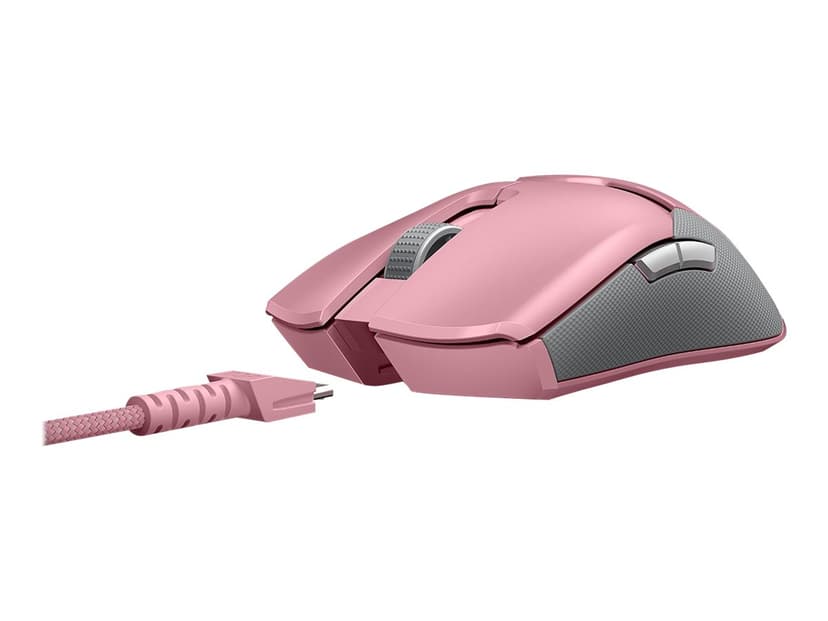 Razer Viper Ultimate Quartz med laddningsdocka Kabelansluten, Trådlös 20000dpi Mus Rosa