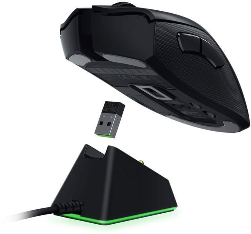 Razer Deathadder V2 PRO with Charging Dock Kablet, Trådløs 20000dpi Mus Svart