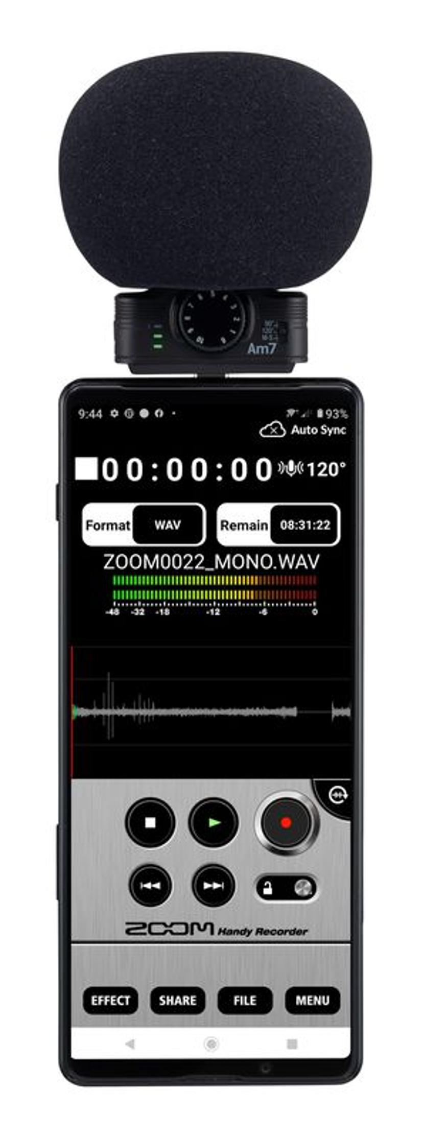 Zoom Am7 Stereo Microphone for Android Musta