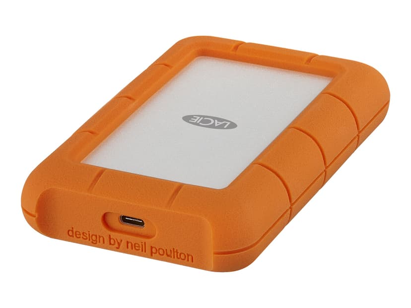 LaCie Rugged USB-C Hopea, Oranssi 1000GB