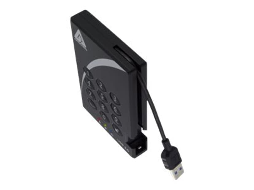 Apricorn Padlock Secure 256bit Aes 2TB USB 3.0 2000GB Musta