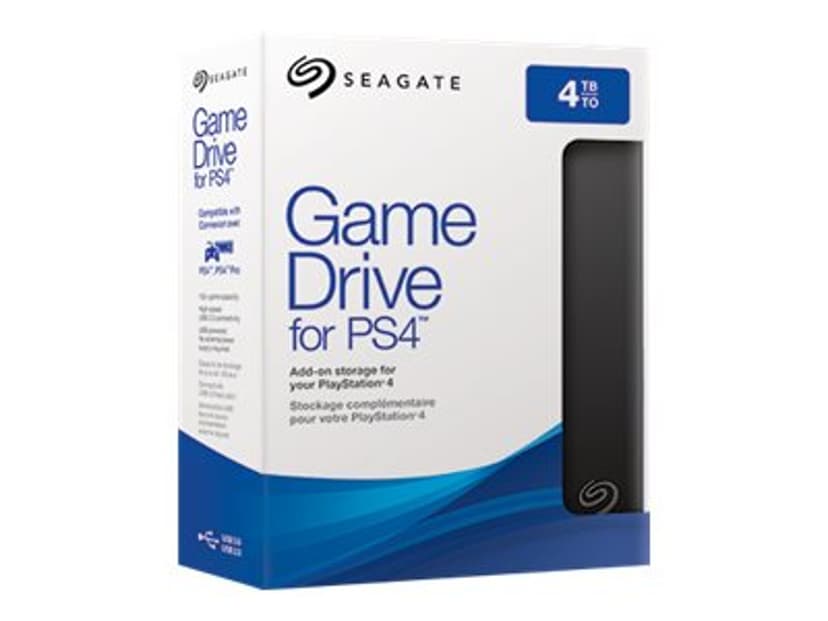 Seagate Game Drive For PS4 4TB Blå, Sort