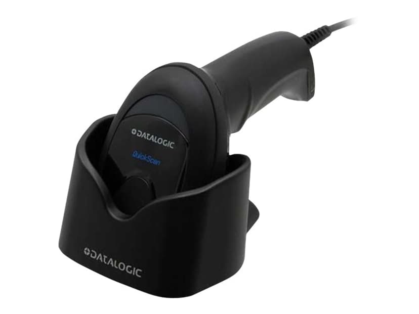 Datalogic QuickScan D2590 2D USB-Kit musta + Auto Stand