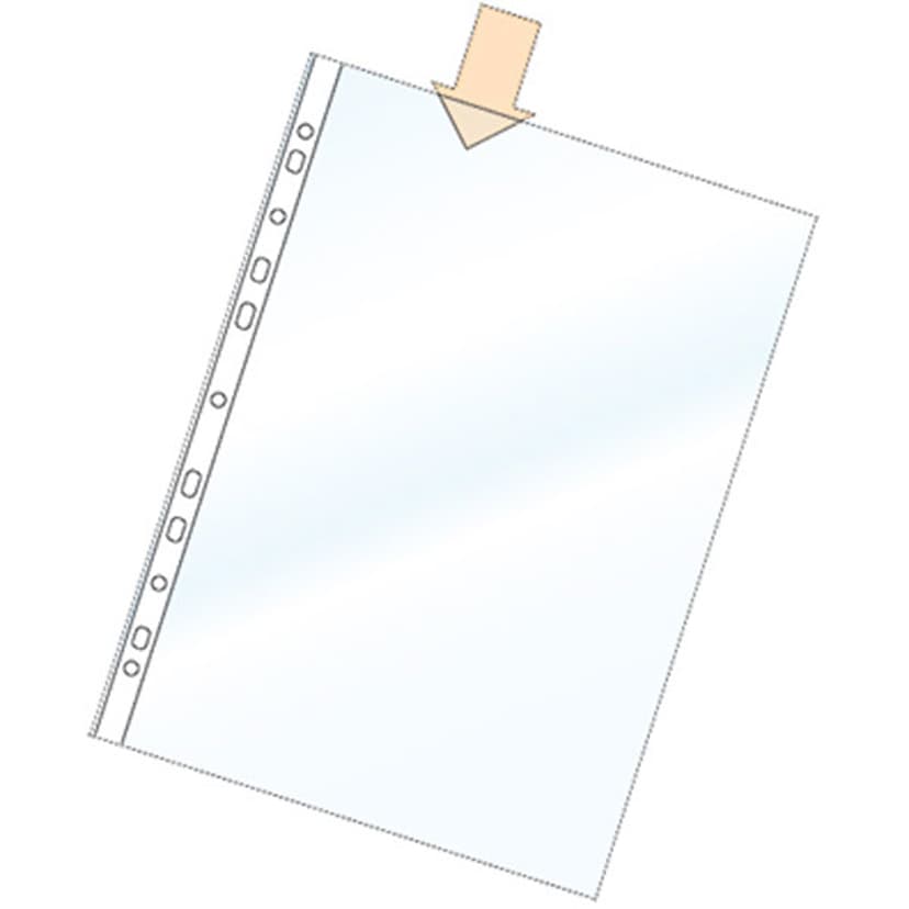 Nordic Office Plastic Pocket A4 0,08mm Transparent 100pcs
