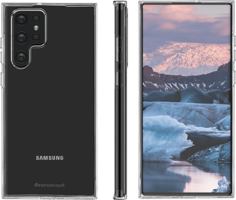 dbramante1928 Greenland, valmistettu 100% kierrätettystä muovista Samsung Galaxy S22 Ultra Kirkas