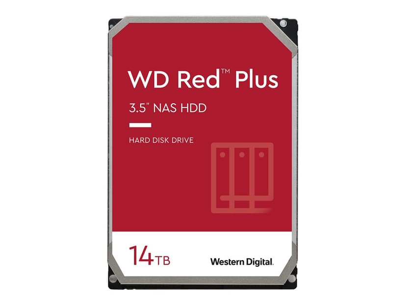 WD Red Plus 14Tt 3.5" 7200kierrosta/min Serial ATA-600