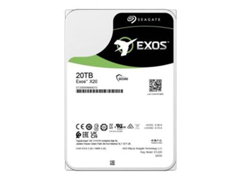 Seagate EXOS X20 20TB 512E/4KN SED 3.5" 7200r/min SAS HDD