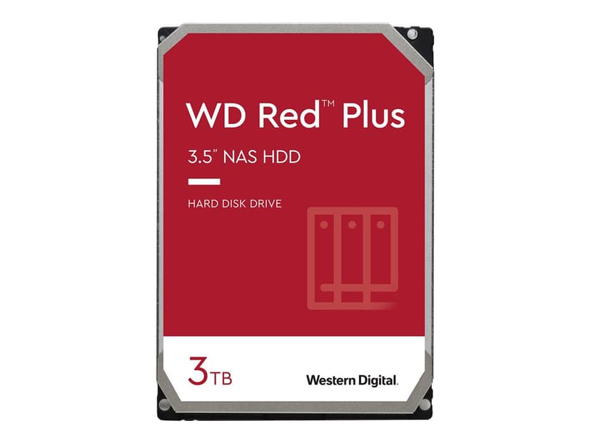 WD Red Plus 3Tt 3.5" 5400kierrosta/min Serial ATA-600