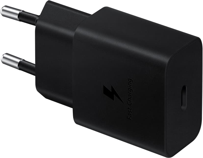 Samsung Wall Charger 15W + USB-C Cable Musta 1m