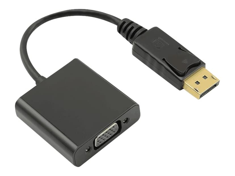 Microconnect DisplayPort Adapter 0.15m DisplayPort VGA (D-Sub) Musta