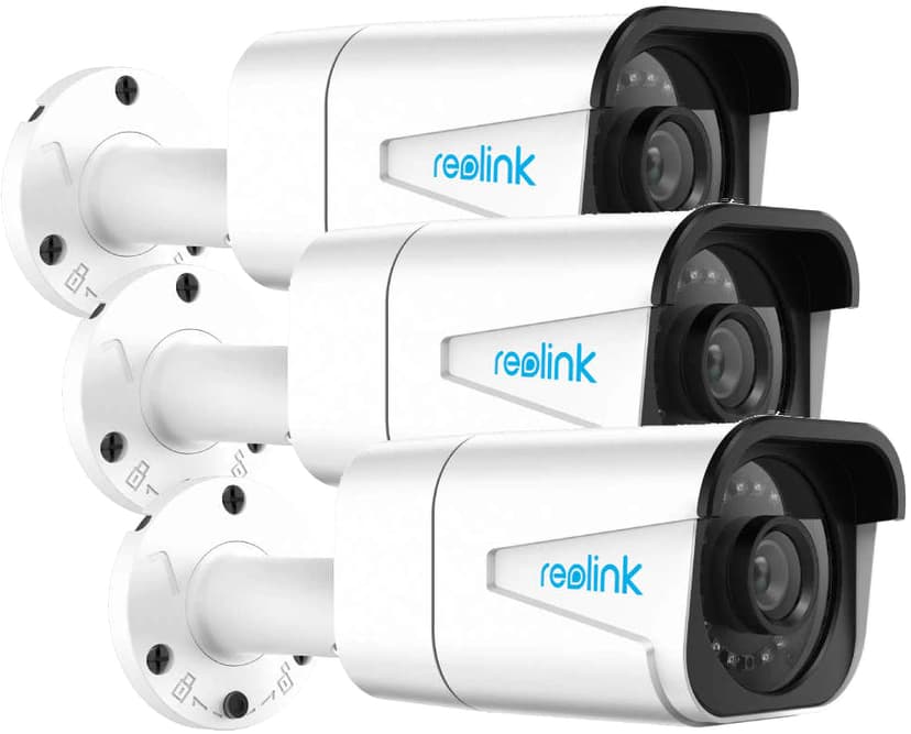 Reolink RLC-810A Surveillance Camera Person/Vehicle Detection 3-Pack
