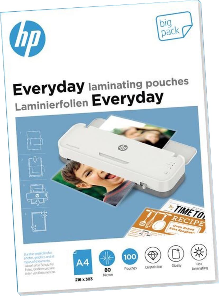 HP Everyday-laminointipussit 80mic A4 100 kpl