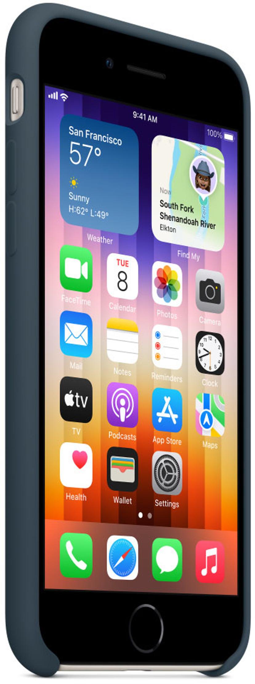 Apple Silicone Case iPhone 7/8/SE (2020)/SE (2022) Sininen