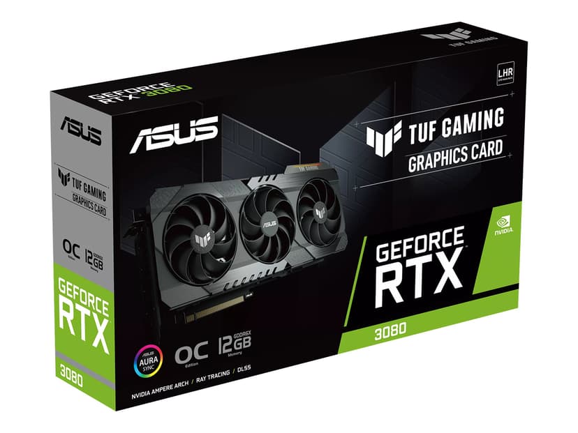 ASUS GeForce RTX 3080 TUF Gaming OC 12GB (LHR) Grafikkort (90YV0FB8 ...