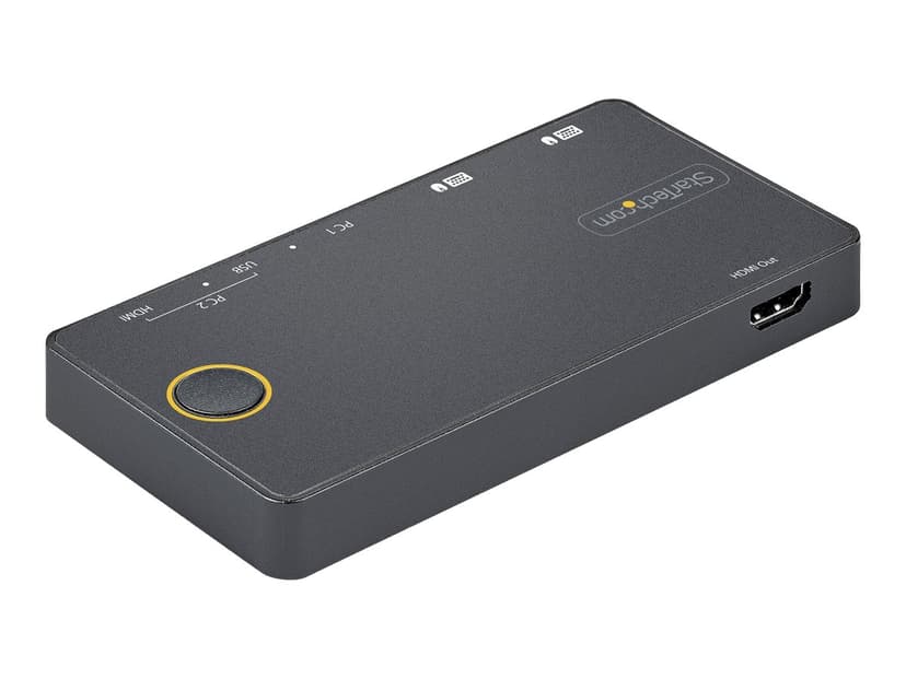 Startech 2-porttinen hybridi-USB-A + HDMI- ja USB-C KVM -kytkin
