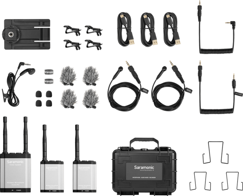 Saramonic Vlink2 Kit2, 2.4Ghz Two Way-communication Wireless