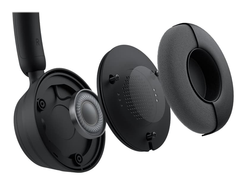 Microsoft Modern Wireless for Business Kuuloke + mikrofoni Microsoft Teamsille Stereo Musta
