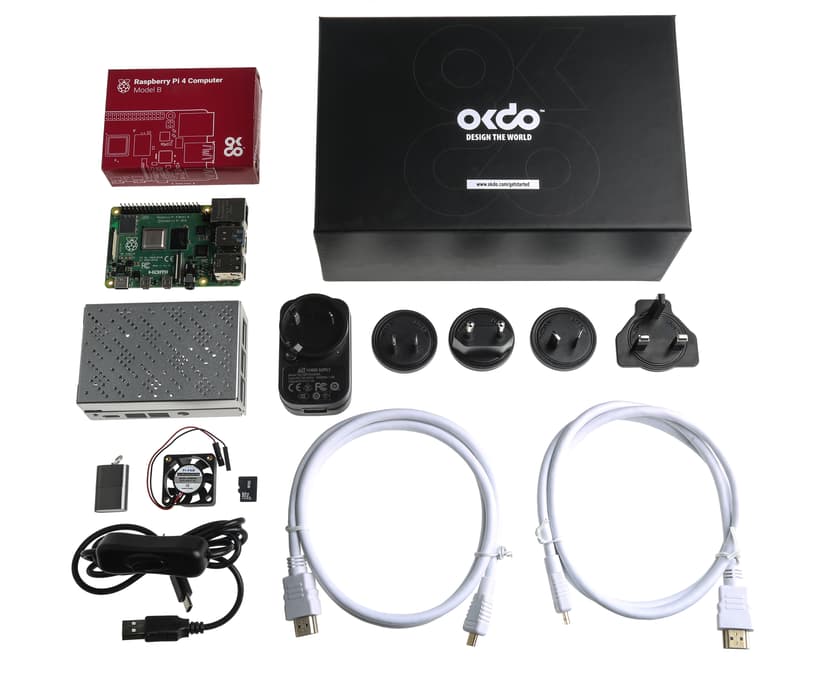 One Nine Design OKdo Raspberry Pi 4 Model B 8GB Starter Kit