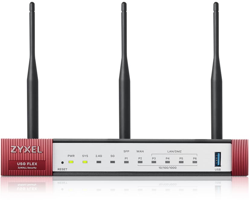 Zyxel Nebula USG Flex 100W Trådlös VPN Router (med 1 år UTM-licens)