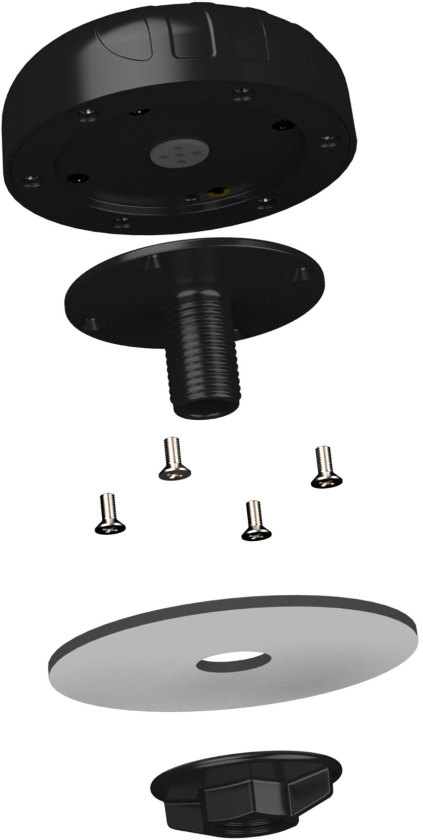 Poynting PUCK-4 ympärisäteilevä antenni, 2G/3G/4G/5G 2X2 MIMO ja GPS, musta