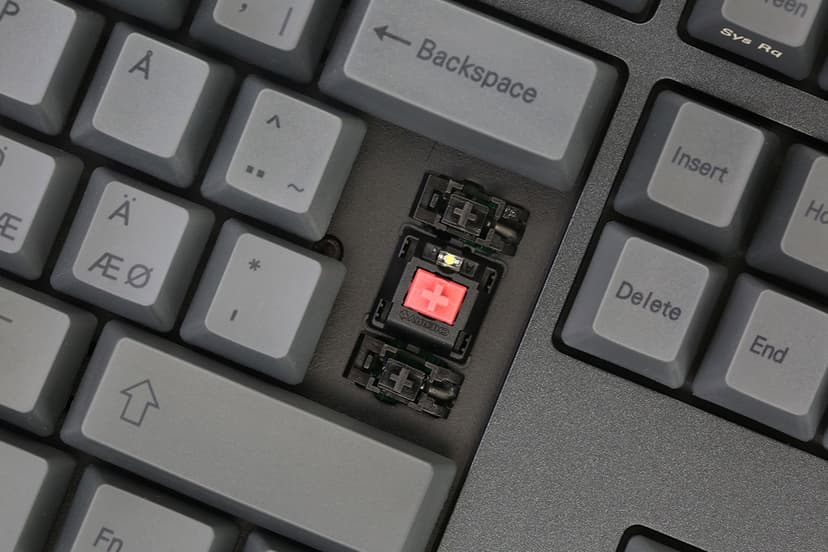Varmilo VEA109 Charcoal V2 MX Silent Red Kabling Nordisk Tastatur