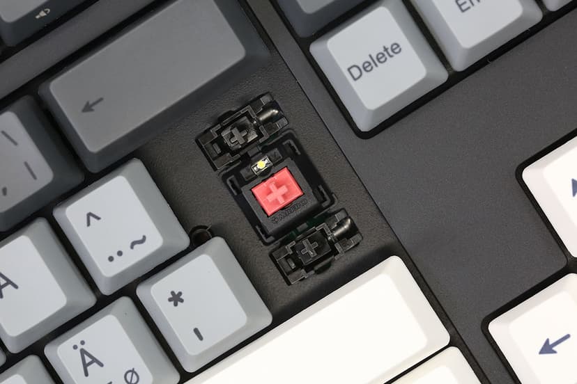 Varmilo VEA109 Yakumo V2  MX Red Langallinen, USB Pohjoismaat Harmaa, Valkoinen Näppäimistö