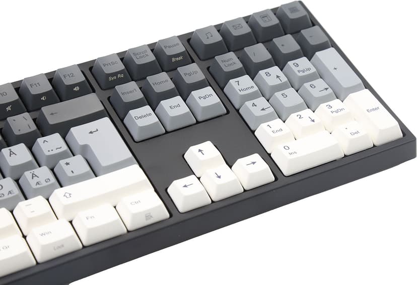 Varmilo VEA109 Yakumo V2  MX Red Langallinen, USB Pohjoismaat Harmaa, Valkoinen Näppäimistö