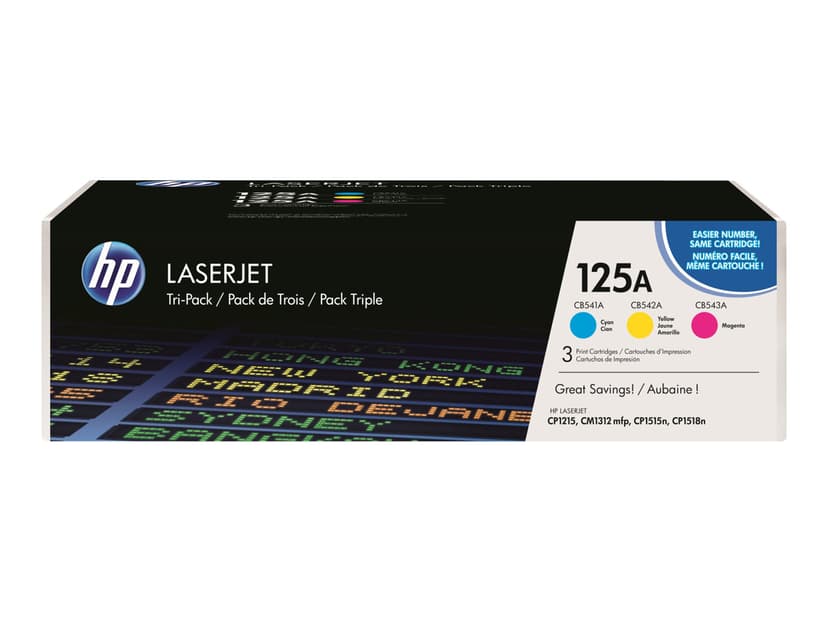 HP Värikasetti Kit 125A (C/Y/M) 1.4K - CF373AM