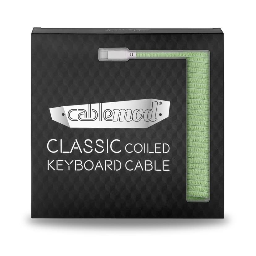 CableMod Classic Coiled Cable - Lime Sorbet 1.5m USB A USB C Vihreä