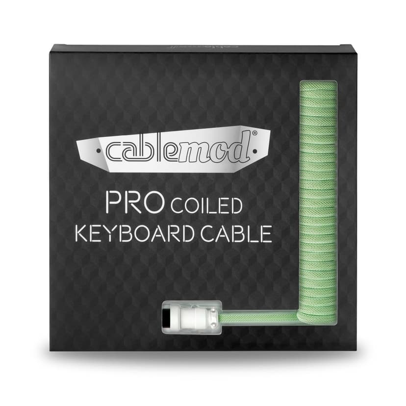 CableMod Pro Coiled Cable - Lime Sorbet 1.5m USB-C