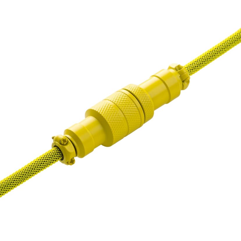 CableMod Pro Coiled Cable - Dominator Yellow 1.5m USB A USB C