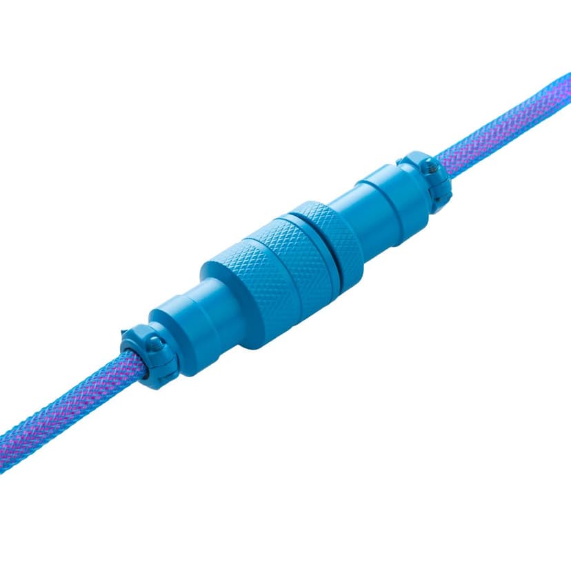 CableMod Pro Coiled Cable - Galaxy Blue 1.5m 24 pin USB-C Hane 4-stifts USB typ A Hane