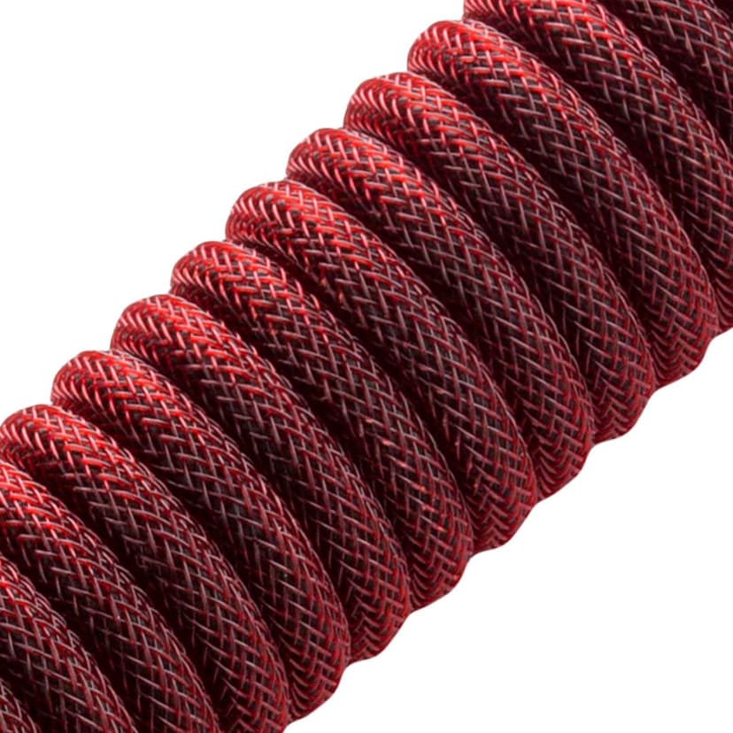 CableMod Pro Coiled Cable - Republic Red 1.5m USB-C