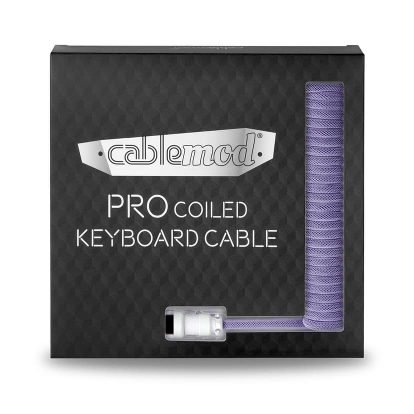 CableMod Pro Coiled Cable - Rum Raisin 1.5m USB A USB C