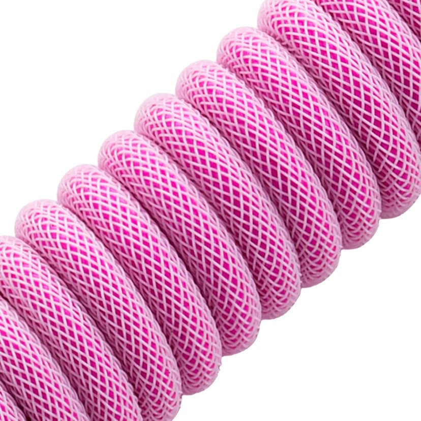 CableMod Pro Coiled Cable - Strawberry Cream 1.5m USB-C