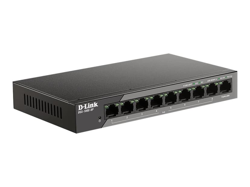 D-Link DSS 100E-9P Fast Ethernet PoE 92W Switch