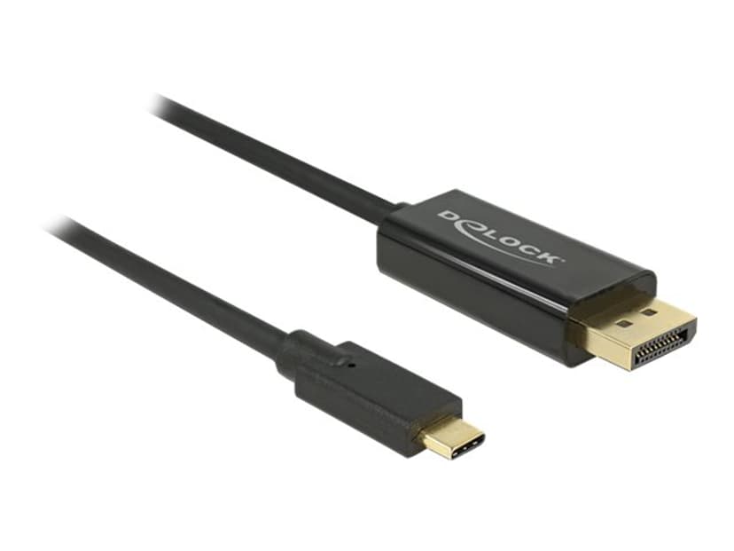 Delock Ulkoinen videoadapteri 2m USB Type-C DisplayPort Musta