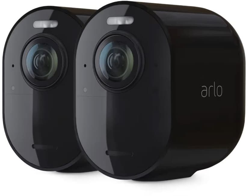 Arlo Ultra 2 overvågningskamera (2-pak) Sort (VMS5240B-200EUS)