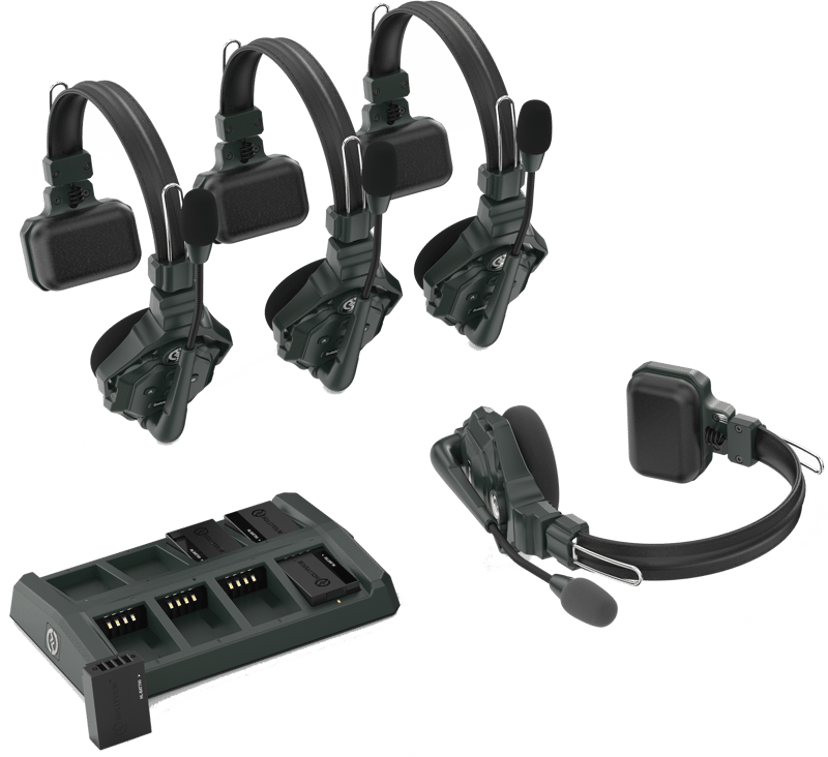 Hollyland Solidcom C1 Wireless Intercom System with 4 headsets
