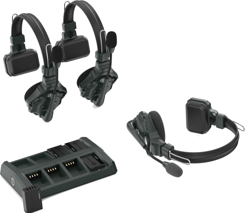 Hollyland Solidcom C1 Wireless Intercom System with 3 headsets