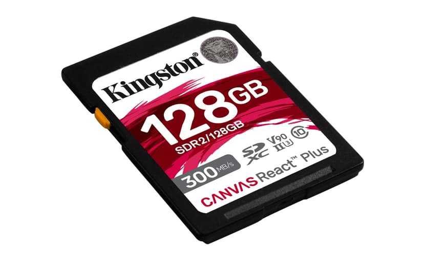Kingston Canvas React Plus 128GB SDXC UHS-II Memory Card