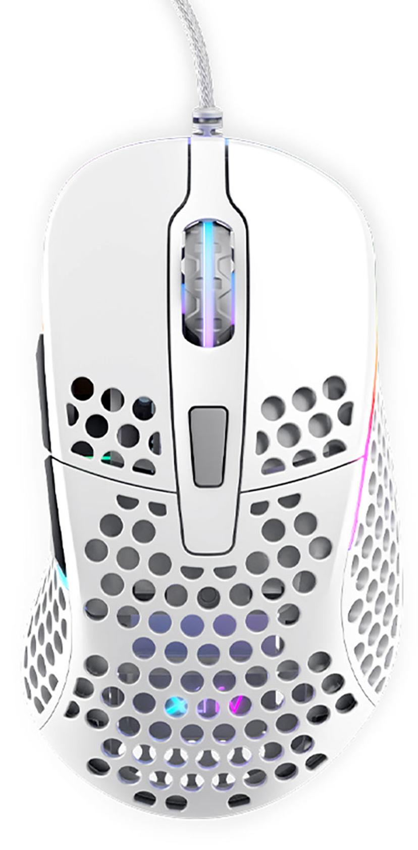 Xtrfy M4 RGB Gaming Mouse White Langallinen 16000dpi Hiiri